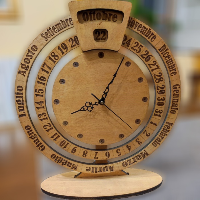 Orologio da tavolo con calendario perpetuo